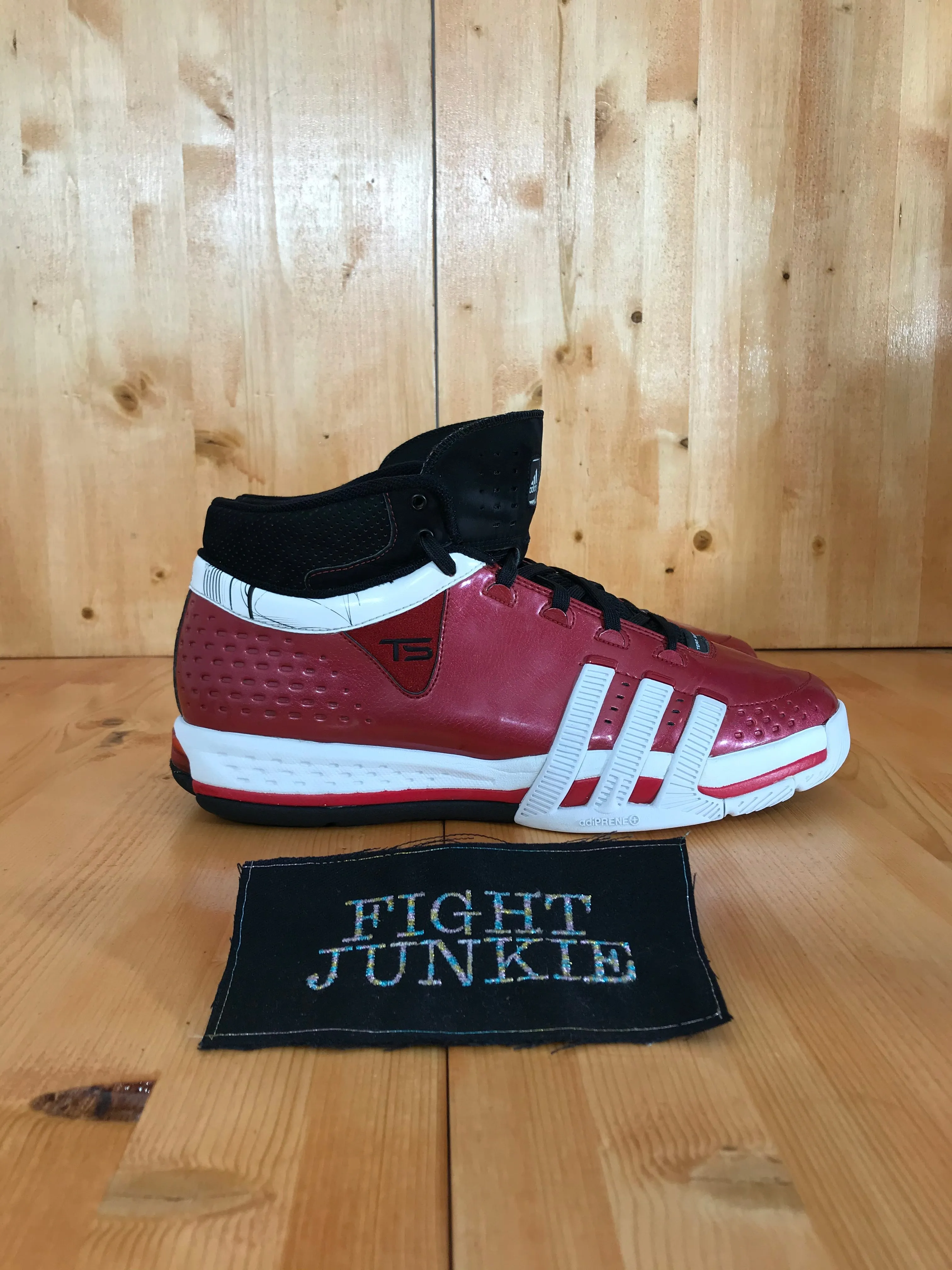ADIDAS TEAM SIGNATURE 15 TS CREATOR Men's Size 11 High Top Basketball Shoes Sneakers Red 375856