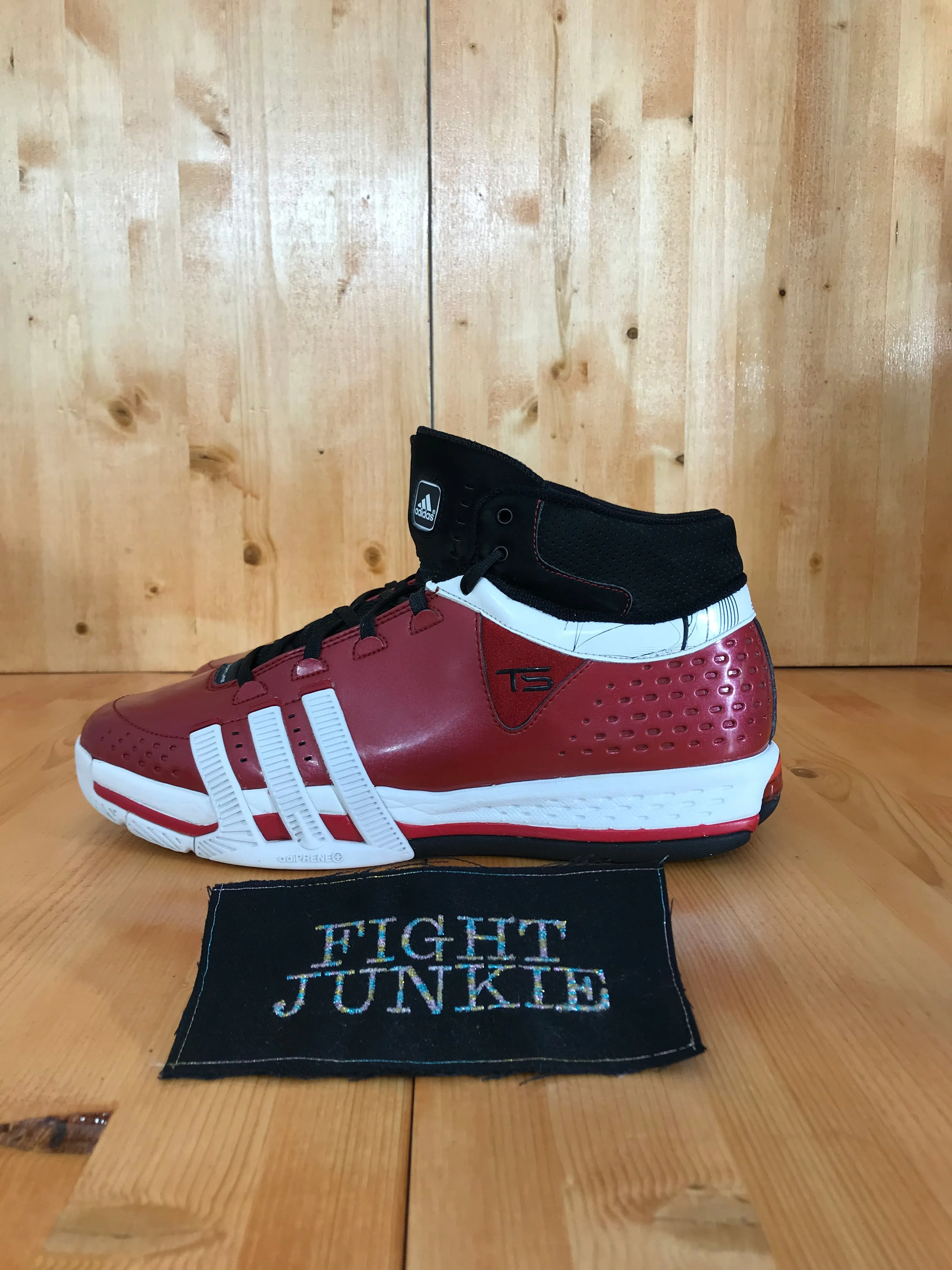 ADIDAS TEAM SIGNATURE 15 TS CREATOR Men's Size 11 High Top Basketball Shoes Sneakers Red 375856
