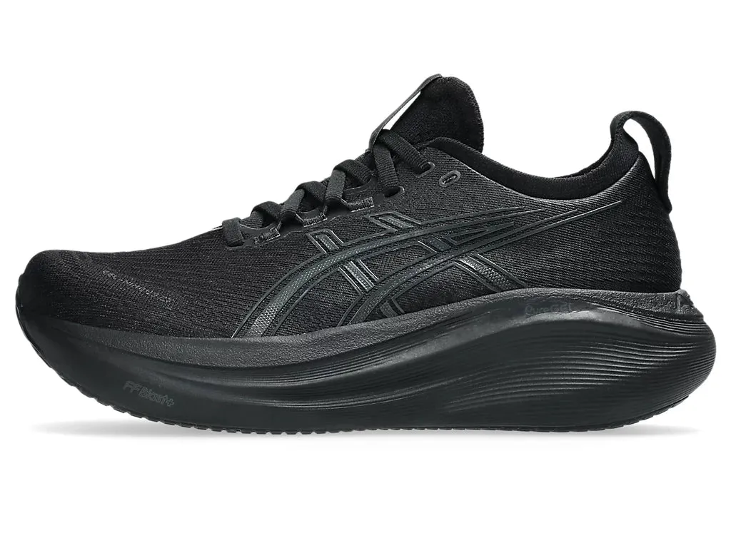 Asics Women's GEL-NIMBUS 27 Running Shoes in Black/Graphite Grey