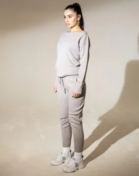 Auriel Knitted Lounge Set - Grey