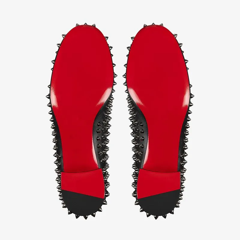 Black Leather Loafers and Spikes