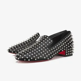 Black Leather Loafers and Spikes