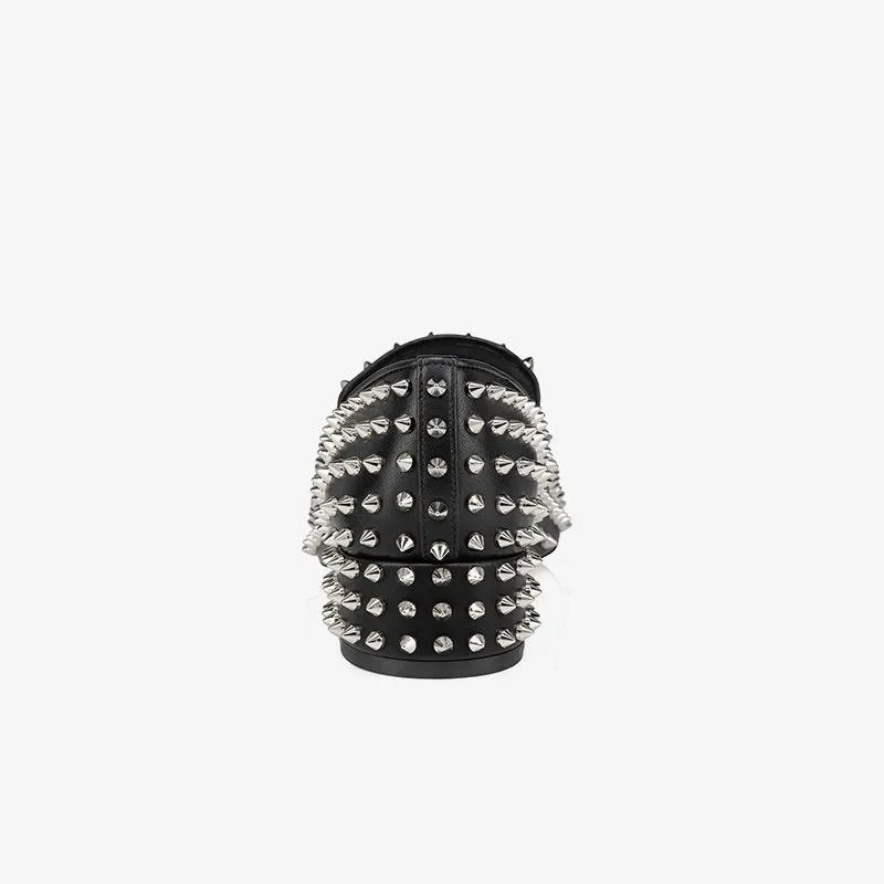 Black Leather Loafers and Spikes