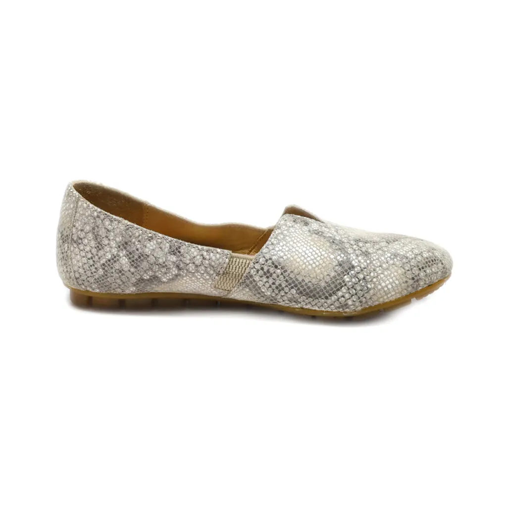 Born Loafers Leather Beige Colour For Women