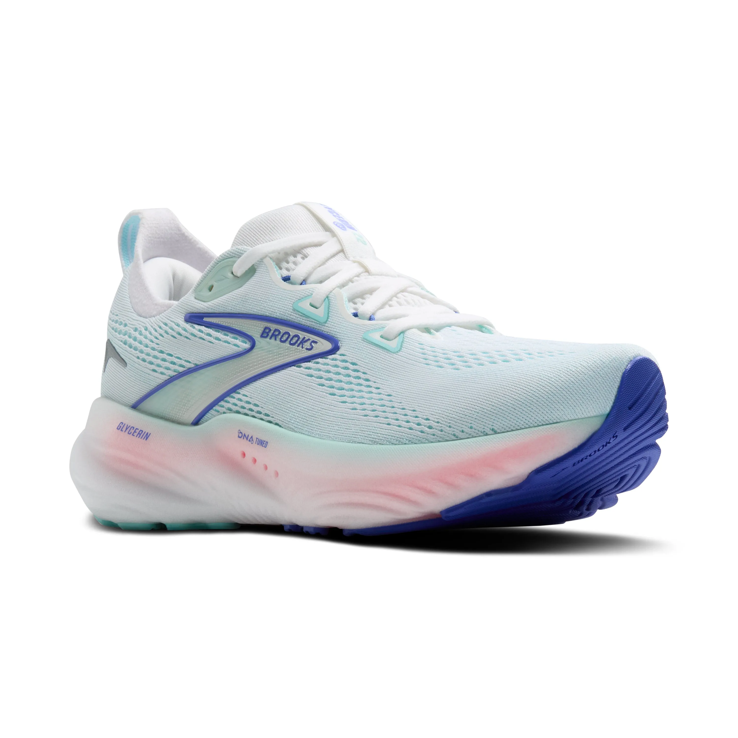 Brooks | Glycerin 22 | Women's | White/Limpet Shell/Amparo Blue