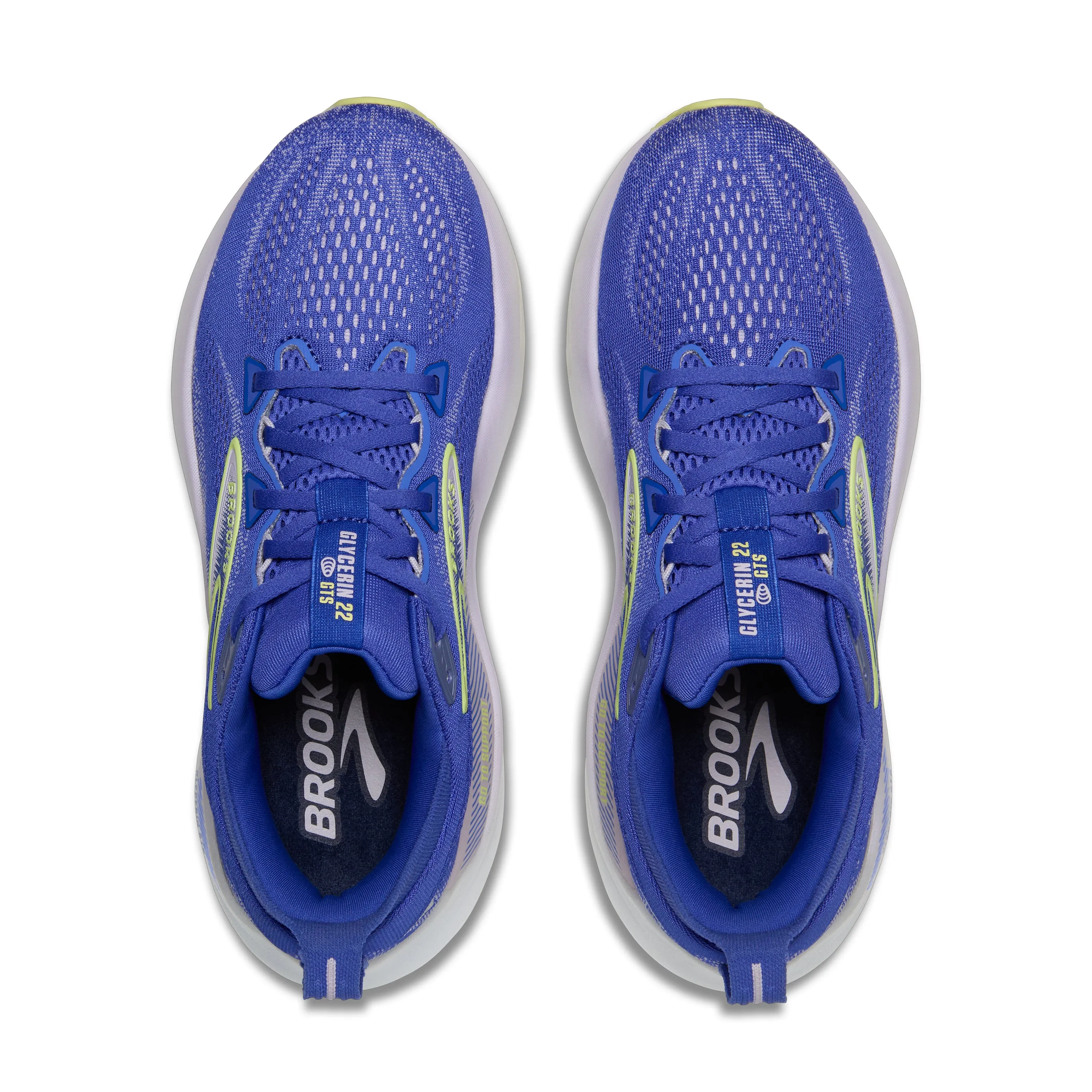Brooks | Glycerin GTS 22 | Women's | Amparo Blue/Hyper Iris/Yellow