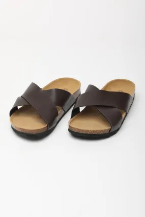 Brown Solid Slippers