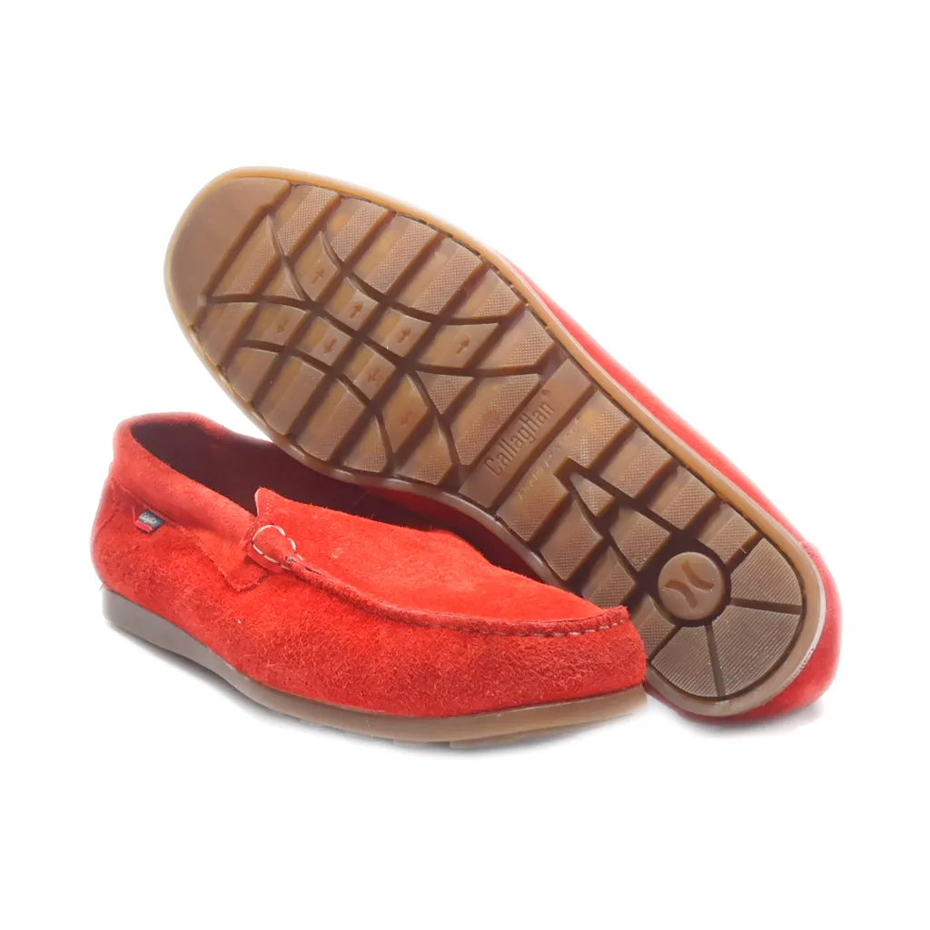Callaghan Loafers Suede Red Colour For Men