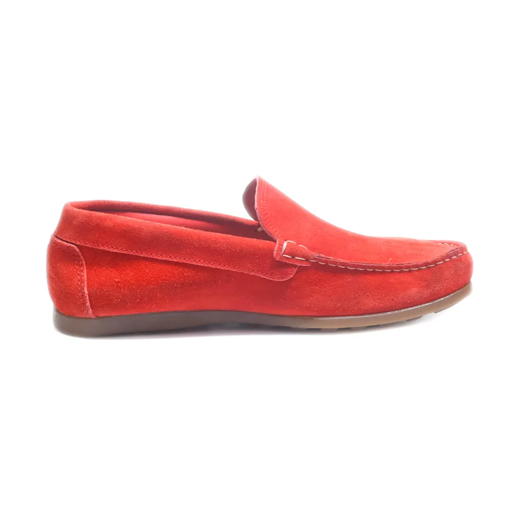 Callaghan Loafers Suede Red Colour For Men