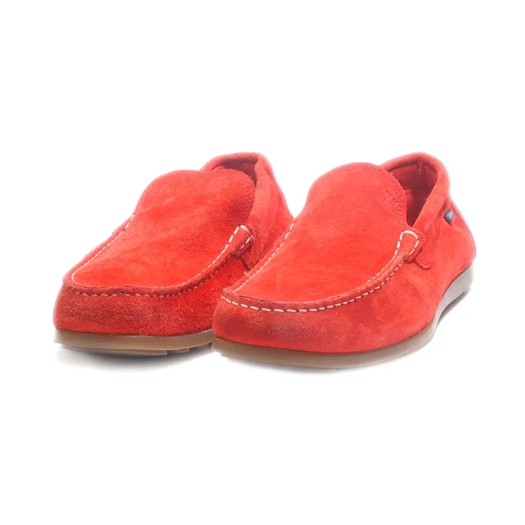 Callaghan Loafers Suede Red Colour For Men