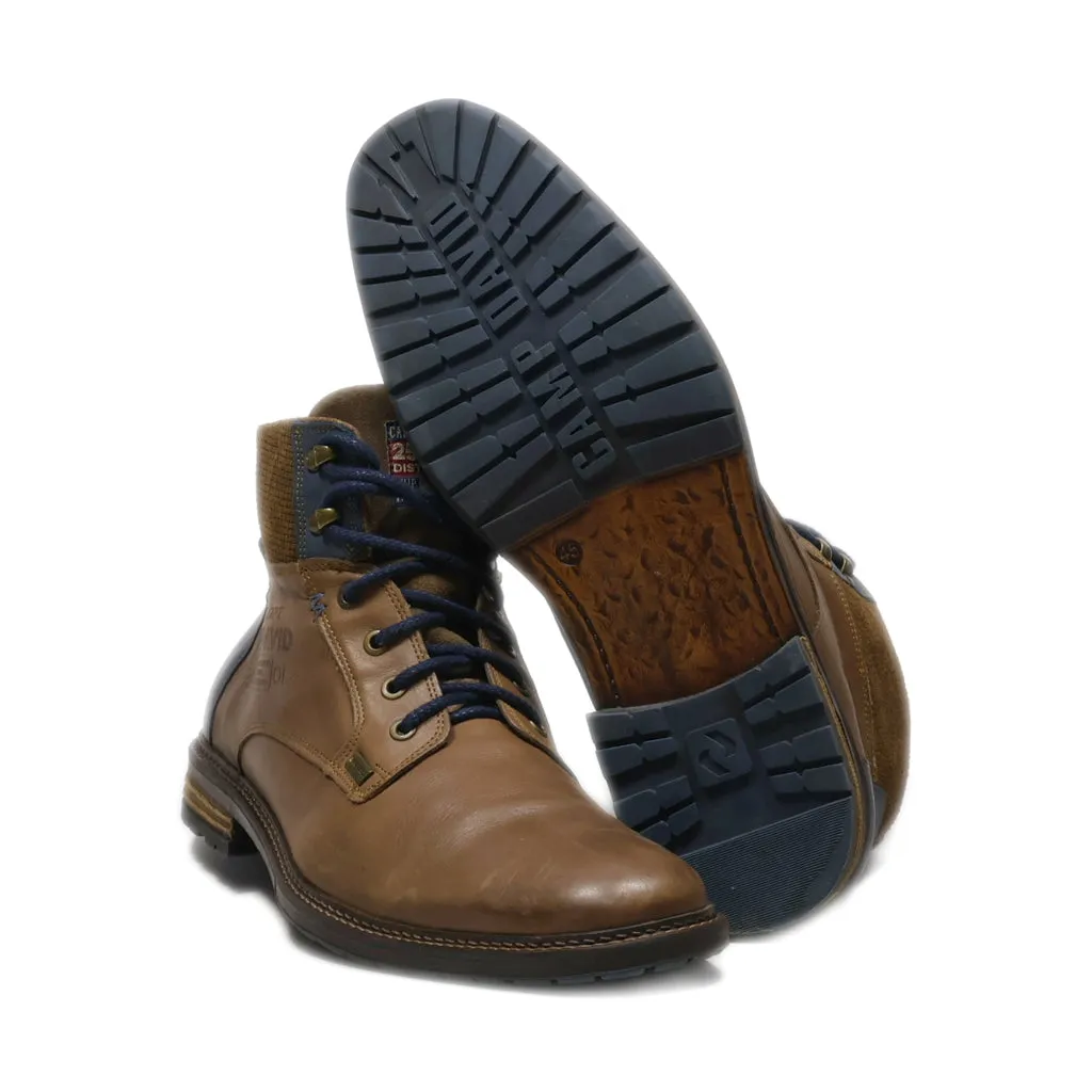Camp David Ankle Boots Leather Brown Colour For Men
