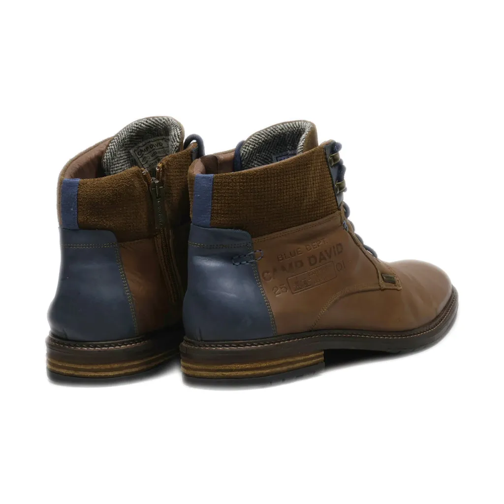 Camp David Ankle Boots Leather Brown Colour For Men