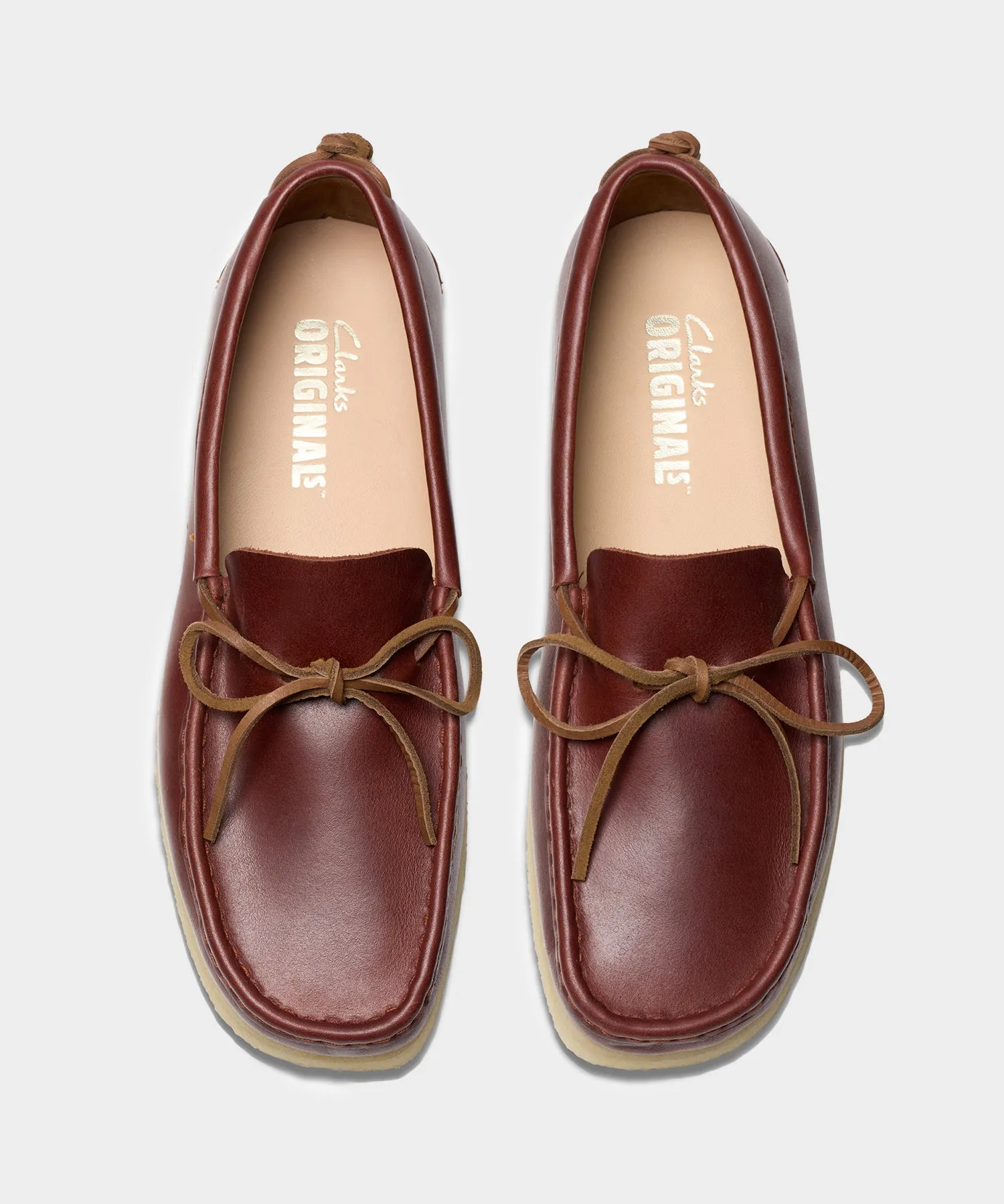 Clarks Godney Mocc British in Tan Leather