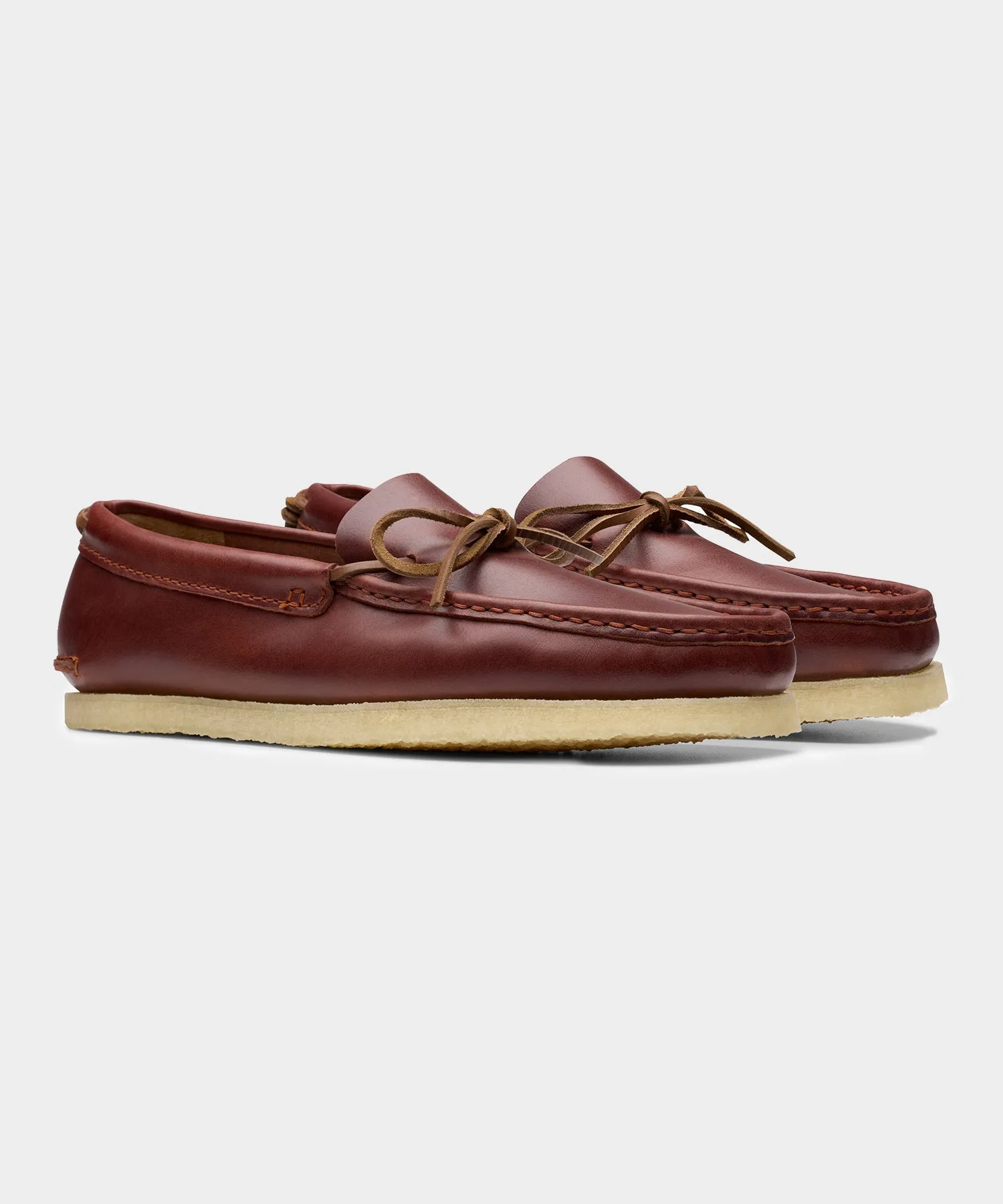 Clarks Godney Mocc British in Tan Leather