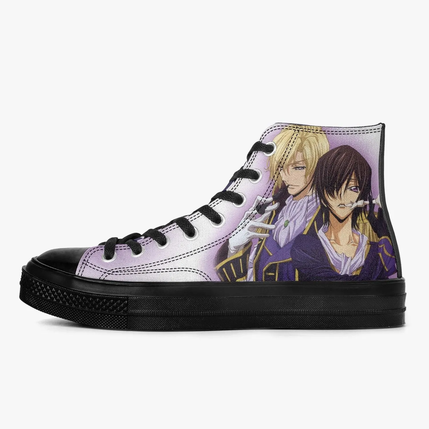 Code Geass Lelouch vi Britannia And Schneizel el Britannia A-Star High Anime Shoes