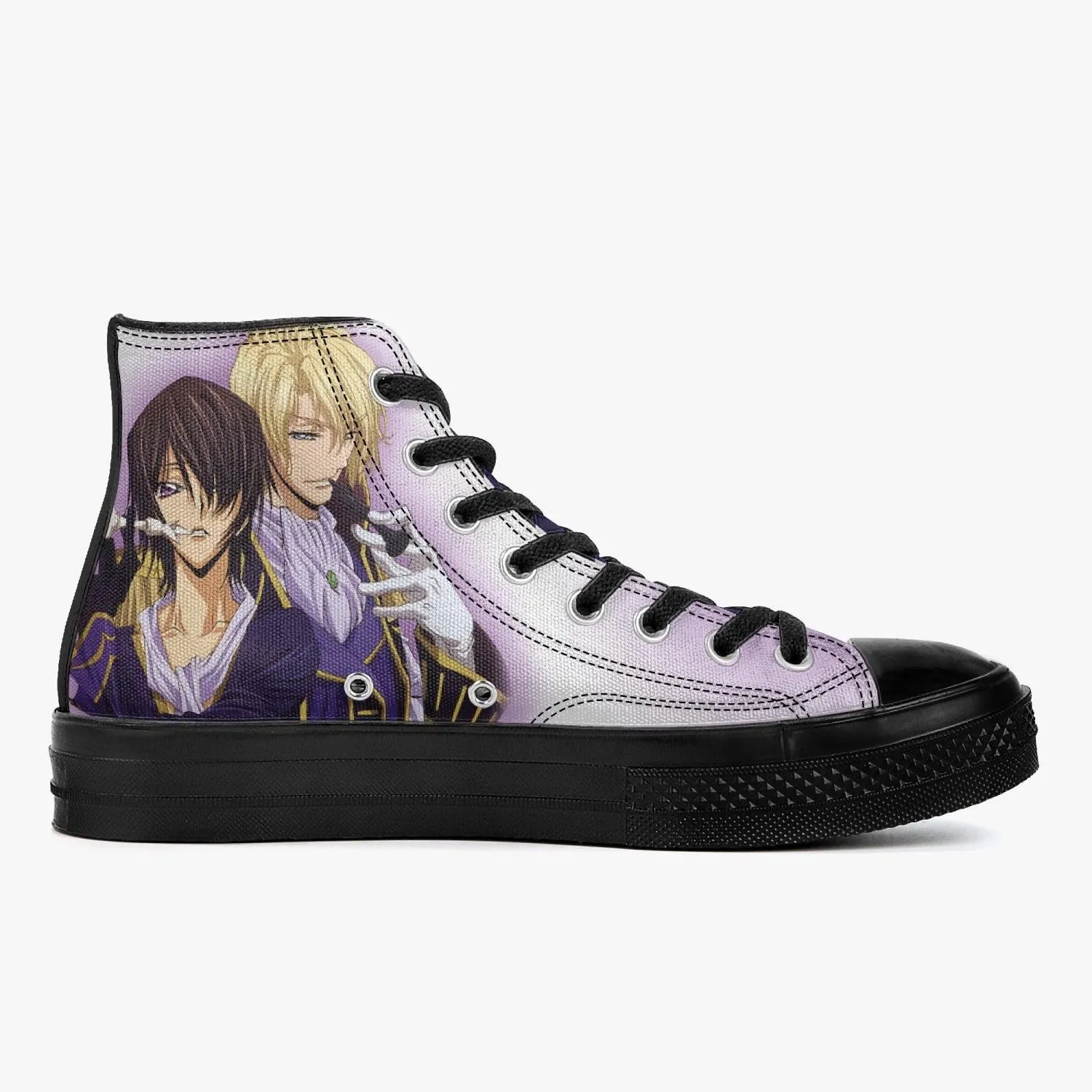 Code Geass Lelouch vi Britannia And Schneizel el Britannia A-Star High Anime Shoes