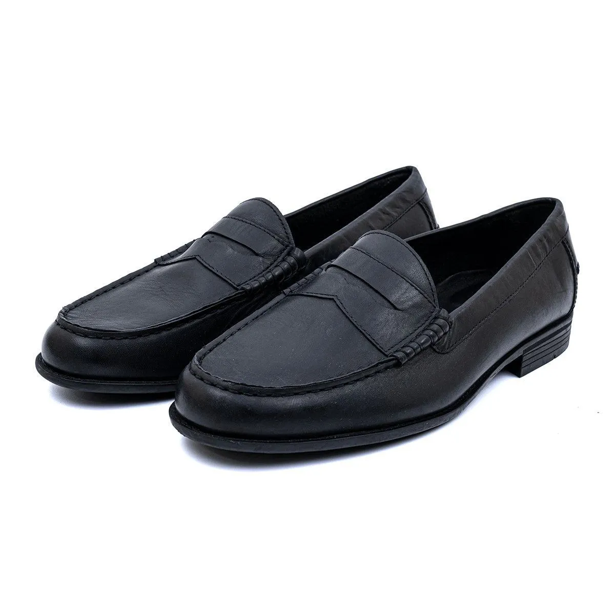 Cole Haan Dustin Ii On Formal Slip Ons Leather Black Colour For Men