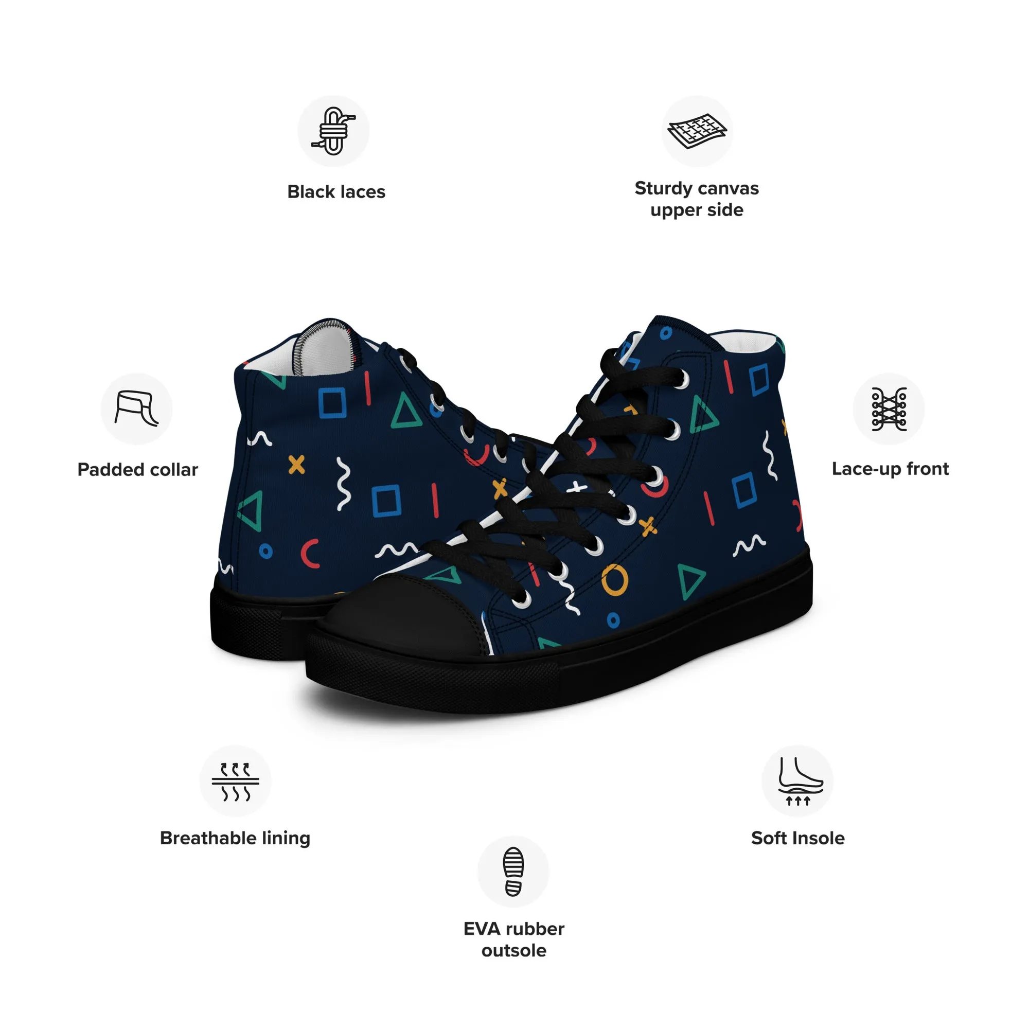 COSMIC Women’s High Top Canvas Shoes