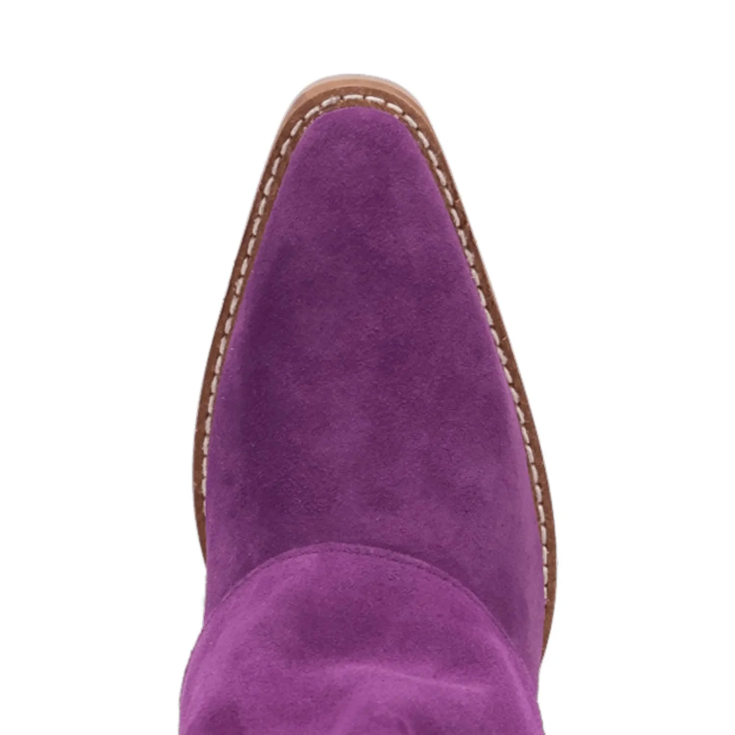 Dingo Womens Marlie Purple Suede Cowboy Boots