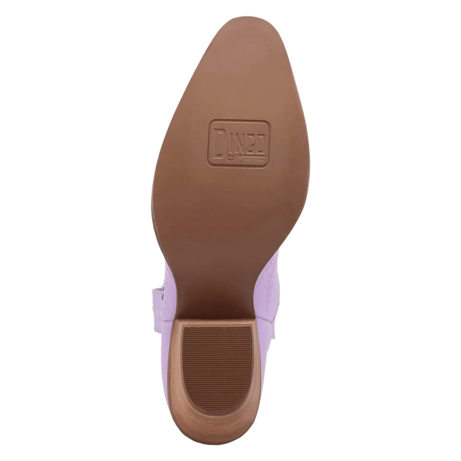 Dingo Womens Preciousie Lavender Leather Cowboy Boots