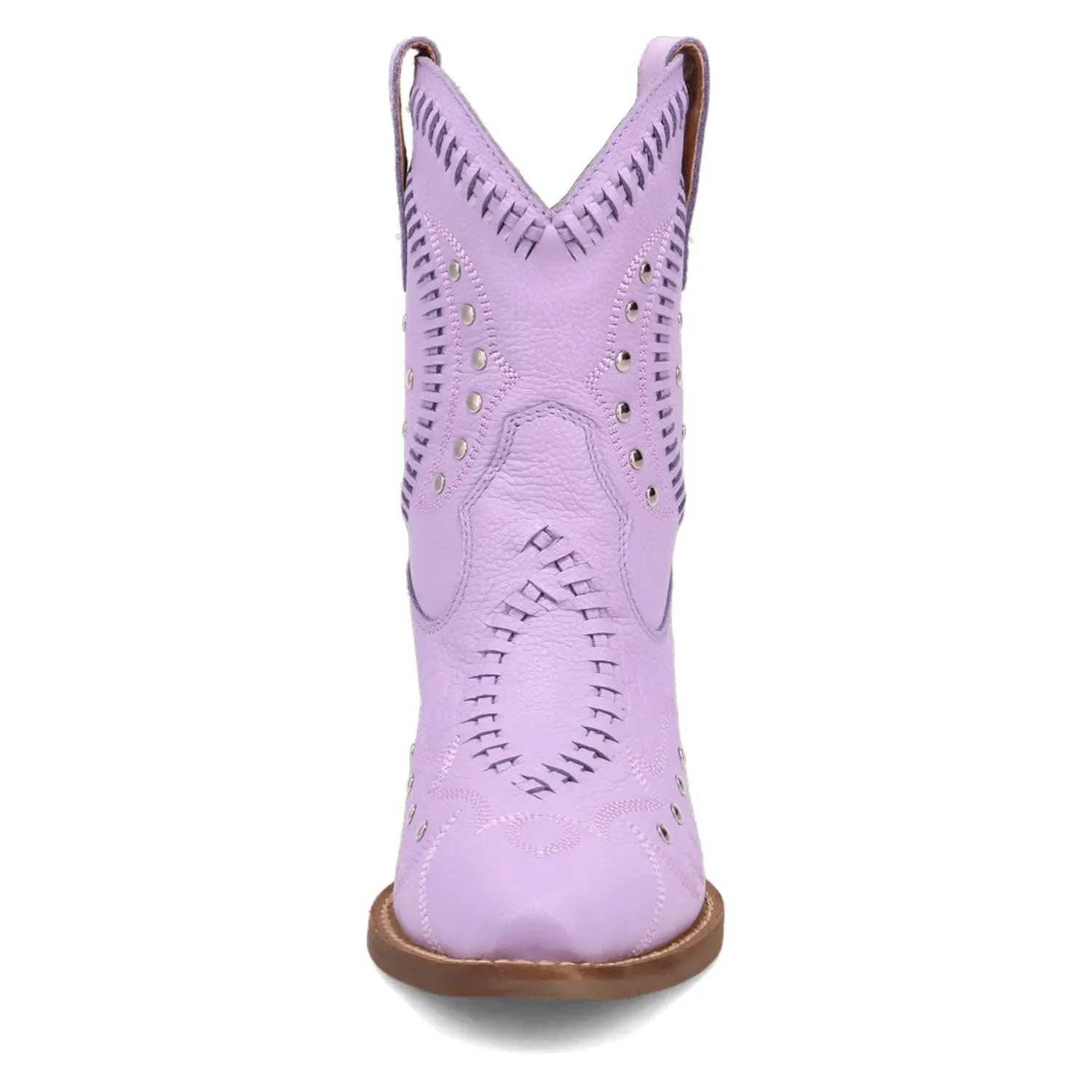 Dingo Womens Preciousie Lavender Leather Cowboy Boots