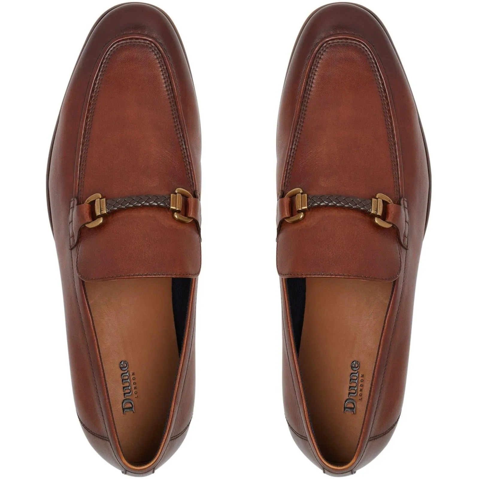 Dune Santino Woven Trim Loafers Shoes