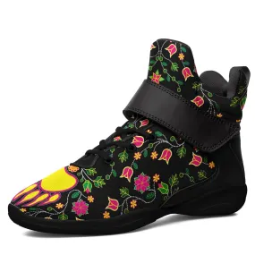 Floral Bearpaw Ipottaa Basketball / Sport High Top Shoes - Black Sole