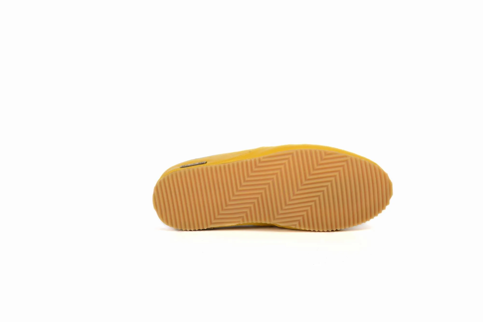 FOOT FEDERATION MOC-TOE MEN'S LEATHER SLIPPER YELLOW