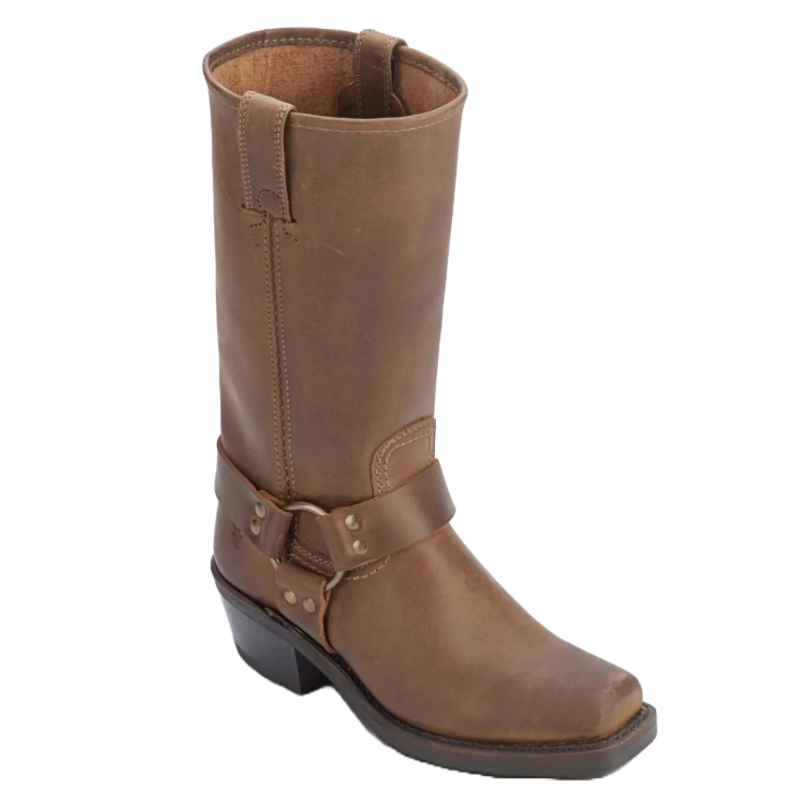 Frye Ladies Harness 12 Tan Western Boots 3477300-TAN