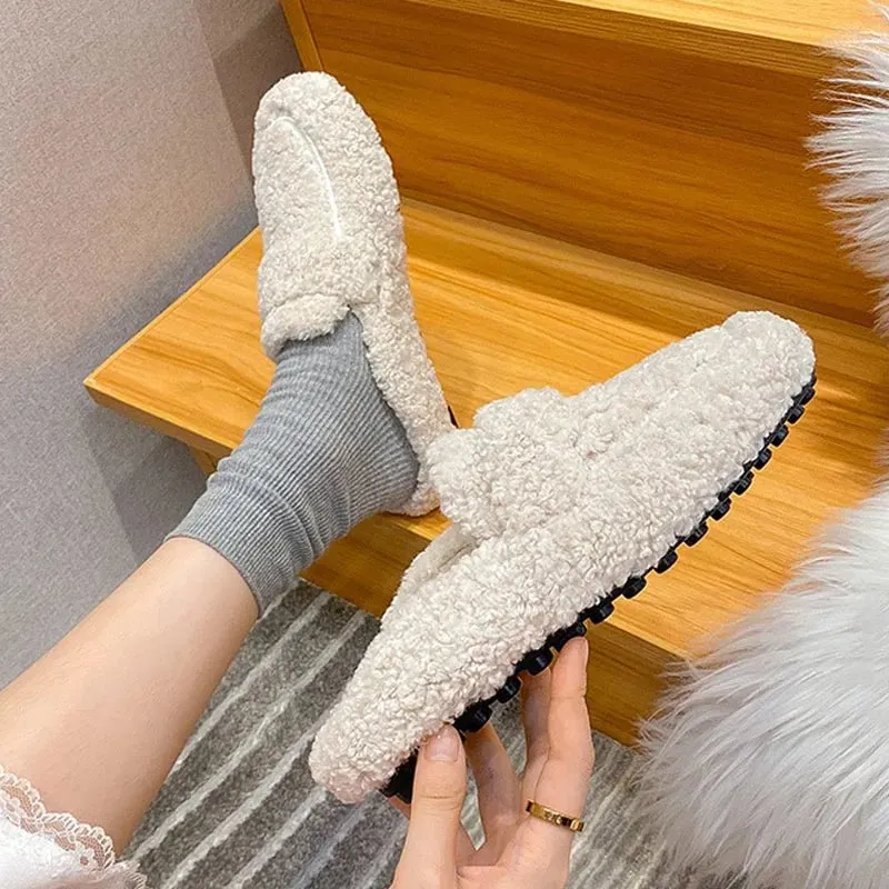 Fuzzy Loafer Slippers