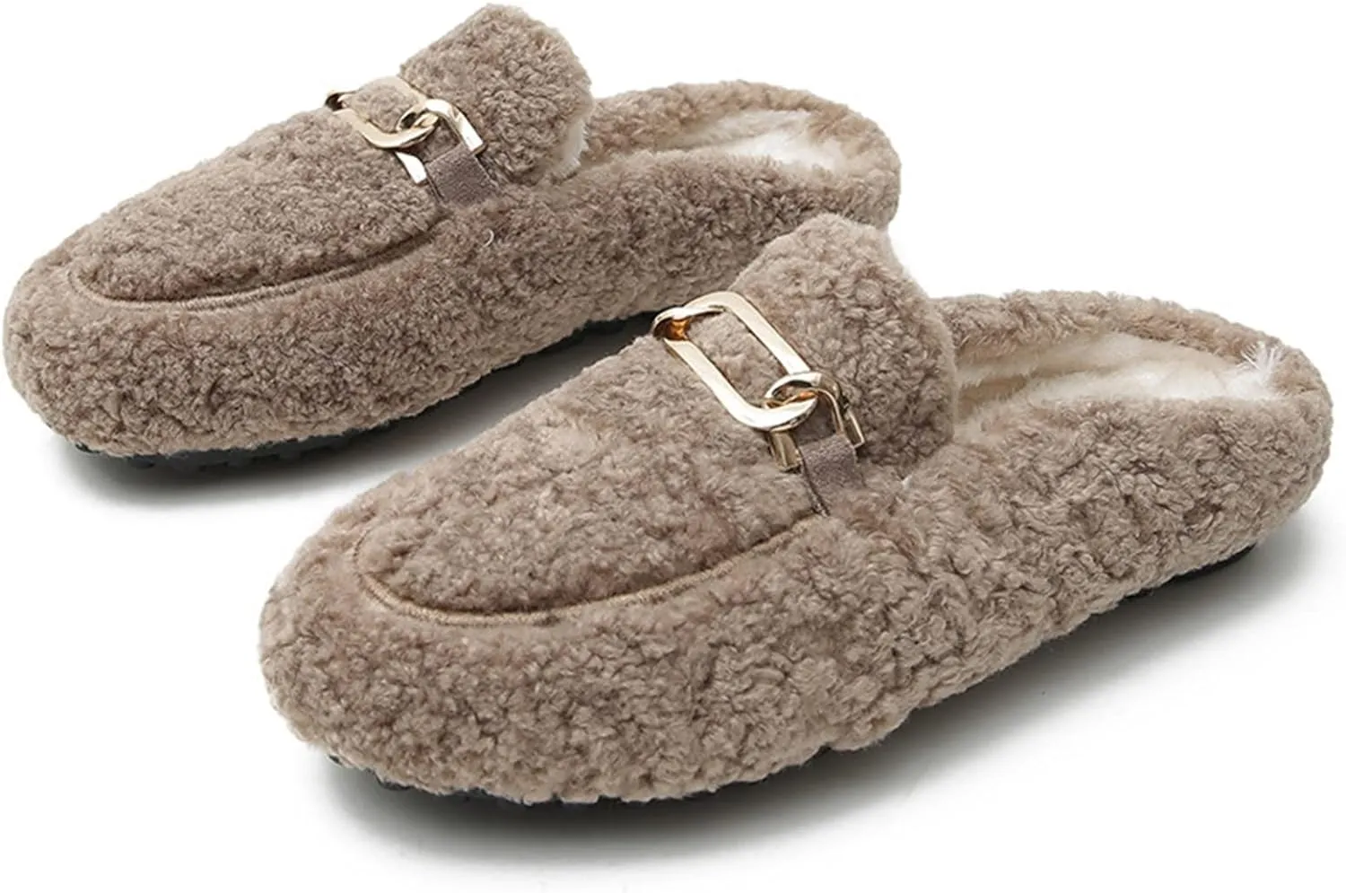 Fuzzy Loafer Slippers