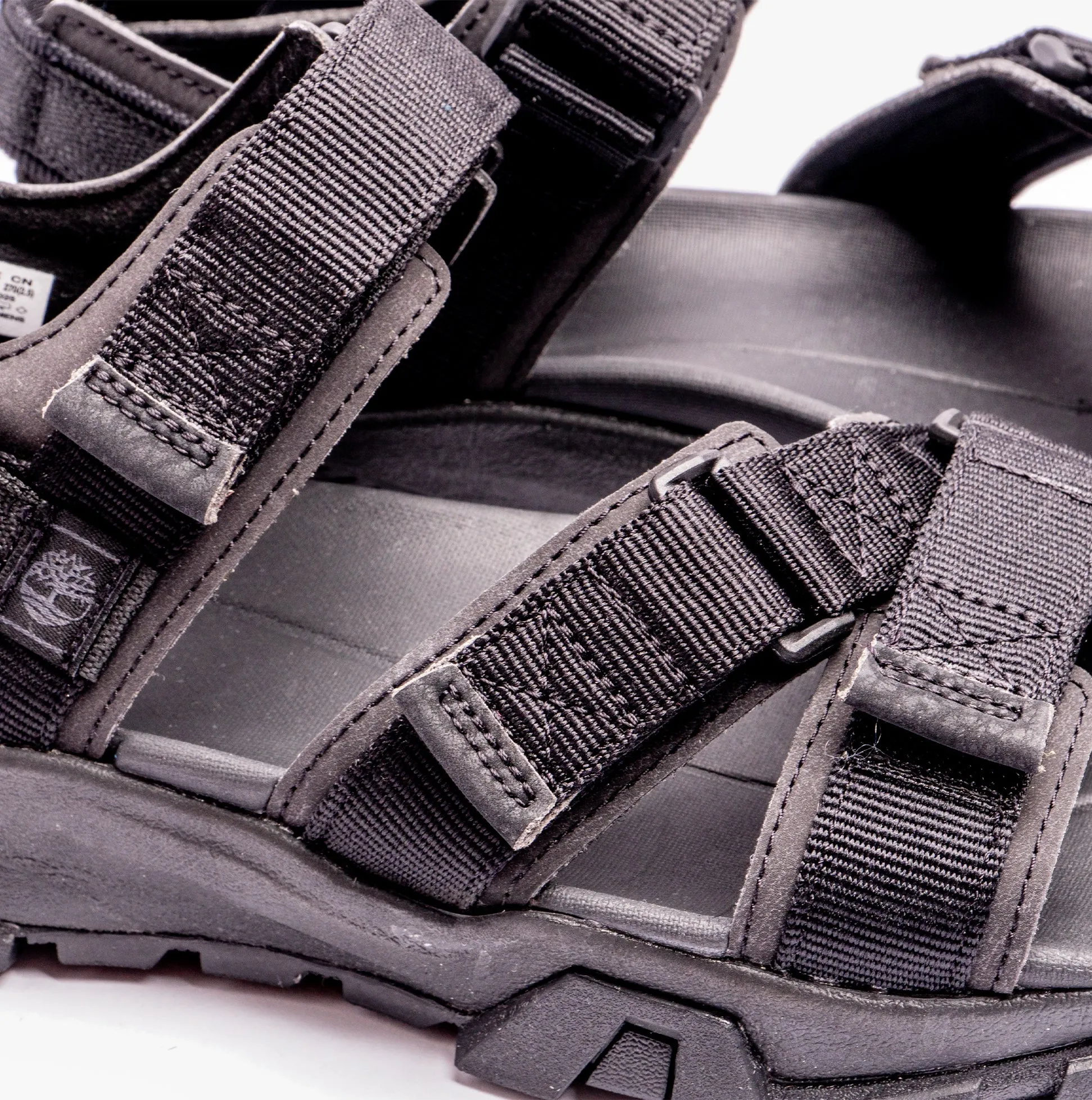 Garrison Trail Mens Webbing Sandals Black
