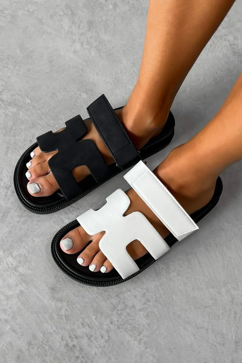 HARPER Gladiator Strap Sandal - White