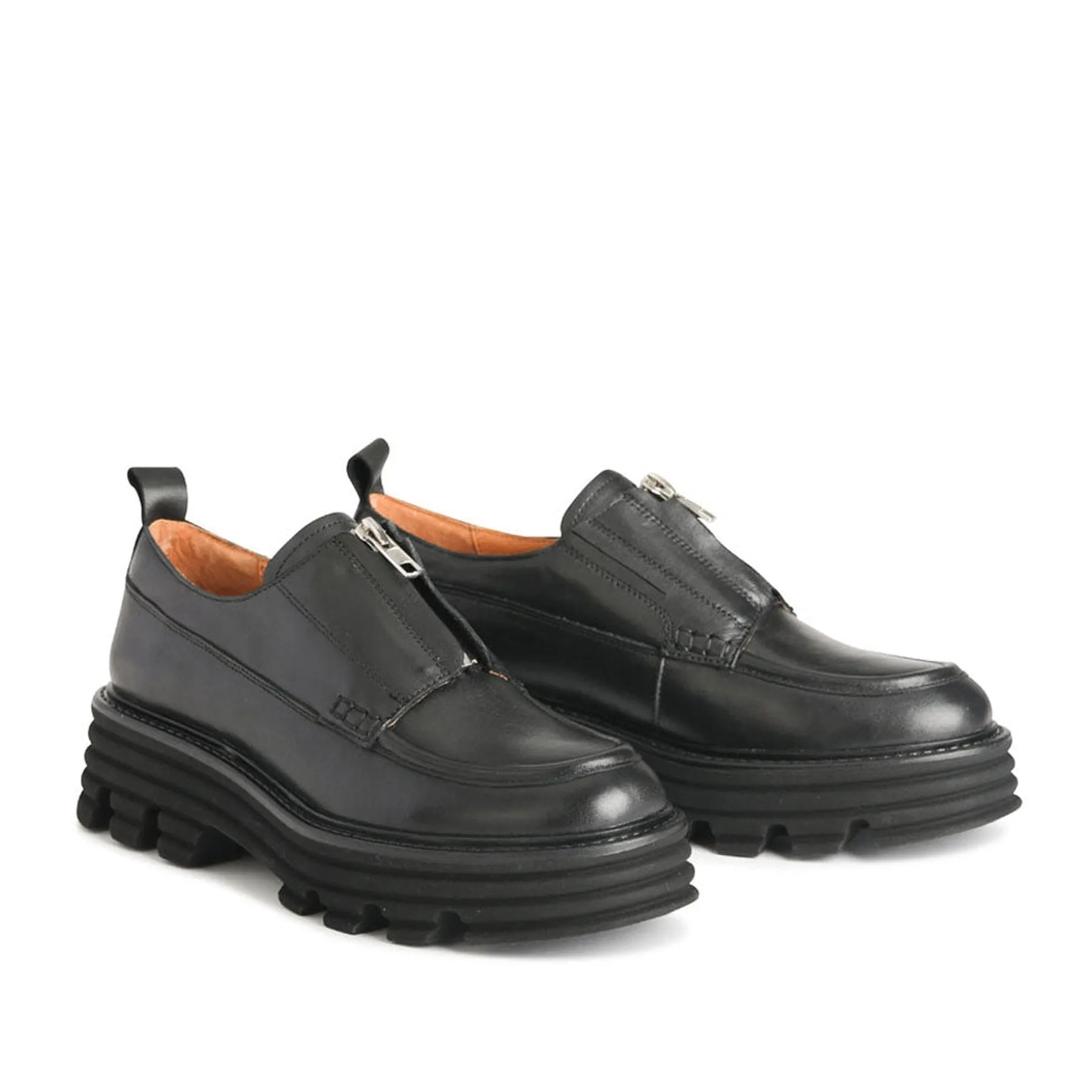 JAZZY LEATHER BOAT LOAFERS