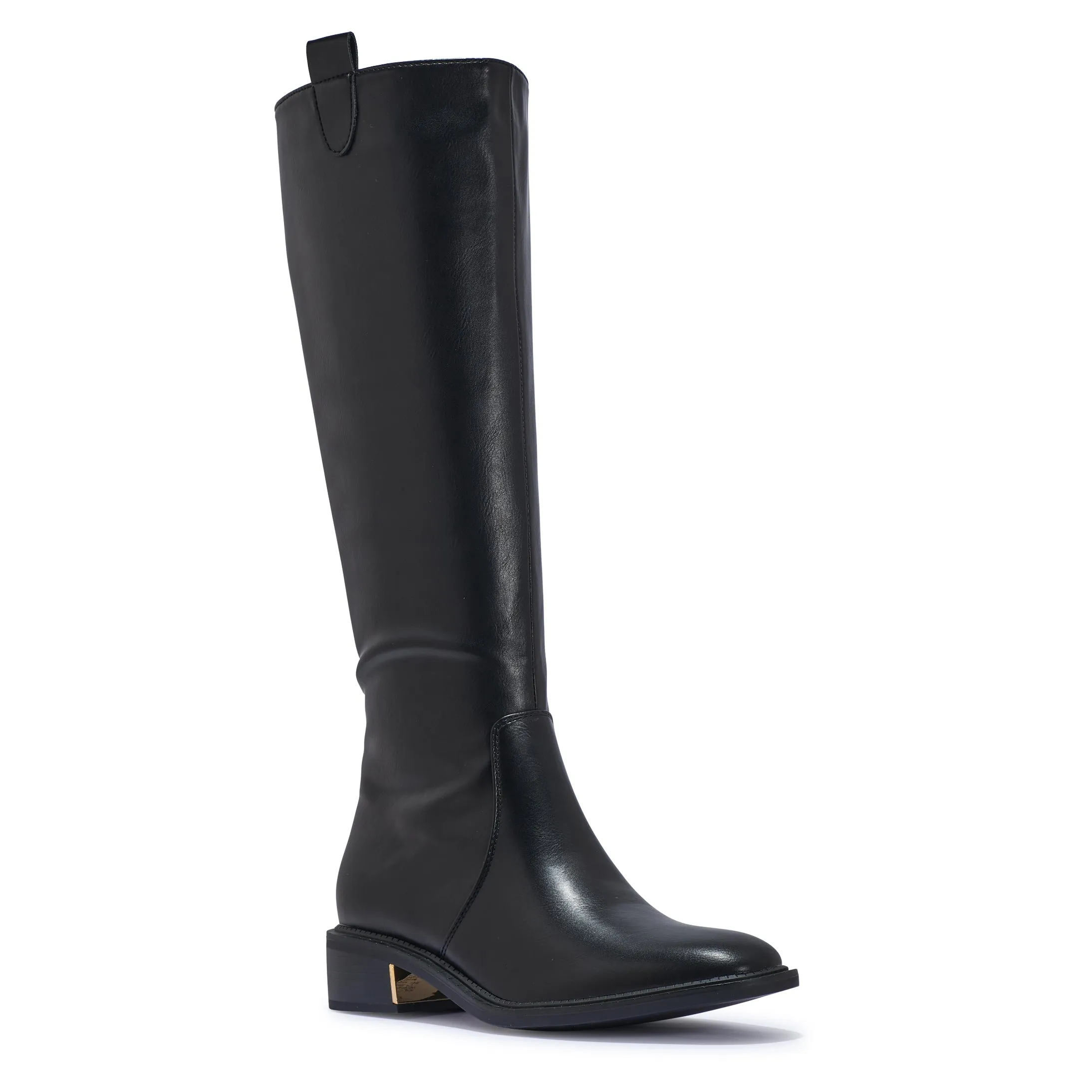 LATTE60 FAUX LEATHER KNEE HIGH WESTERN BOOTS
