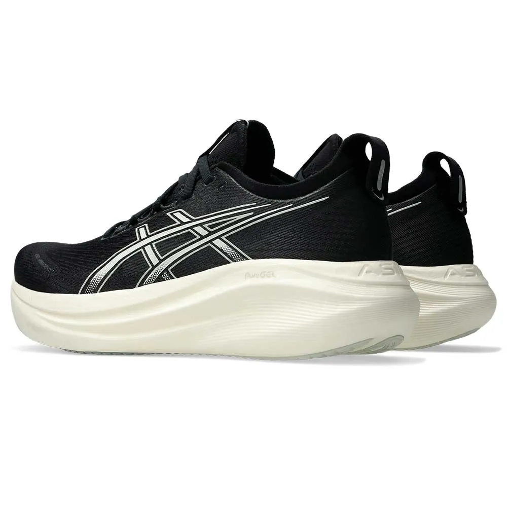 Men's Gel-Nimbus 27 Running Shoe - Black/Lake Grey - Wide (2E)