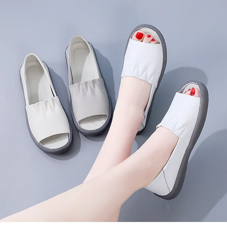 Owlkay Breathable Women's Sandals Flat Shoes