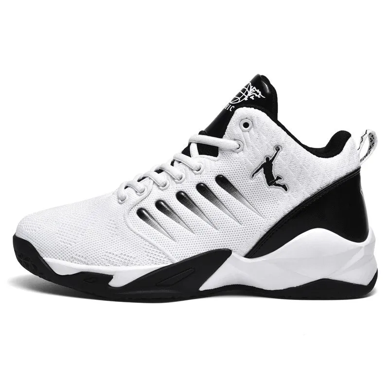 Teens Retro High Top Anti-slip Outdoor Basketball Sports Trainers