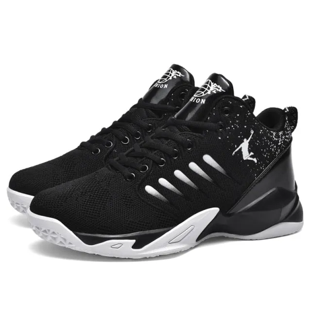 Teens Retro High Top Anti-slip Outdoor Basketball Sports Trainers