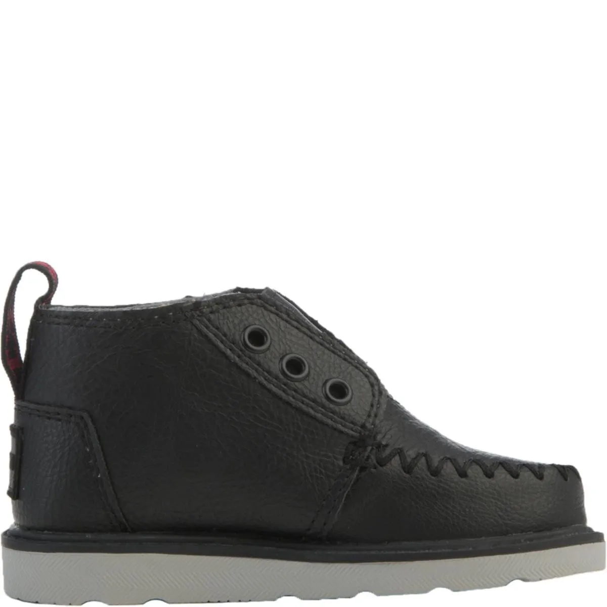 Tiny Toms: Black Synthetic Chukka Boots