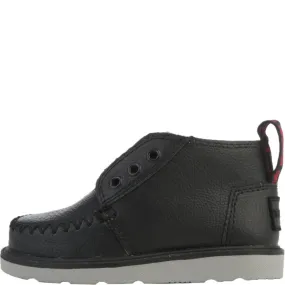 Tiny Toms: Black Synthetic Chukka Boots