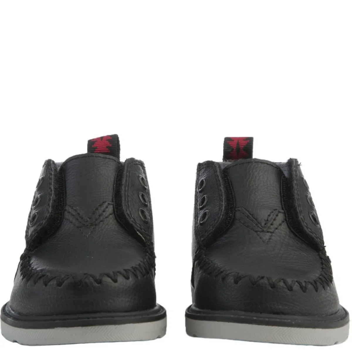 Tiny Toms: Black Synthetic Chukka Boots