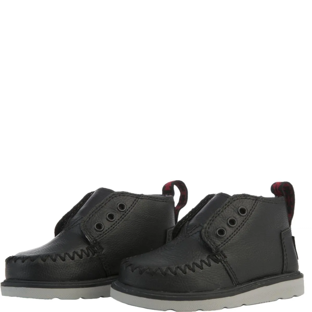 Tiny Toms: Black Synthetic Chukka Boots