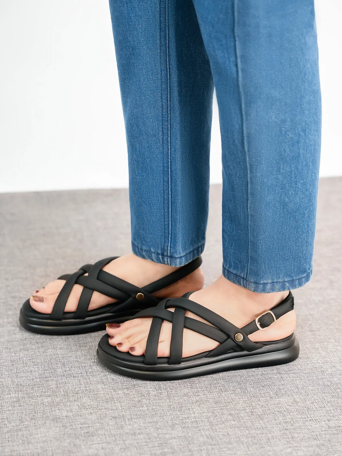 Womens "JIXCA" Comfy Padded Sandals