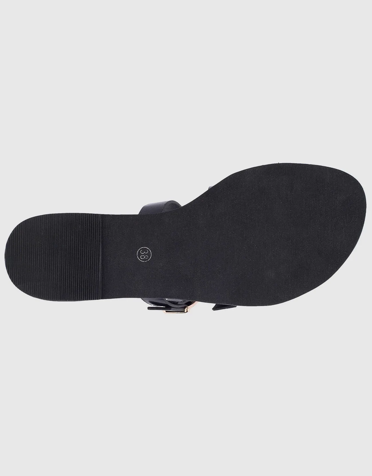 Women's Tri-Strap Buckle Slide  Sandal