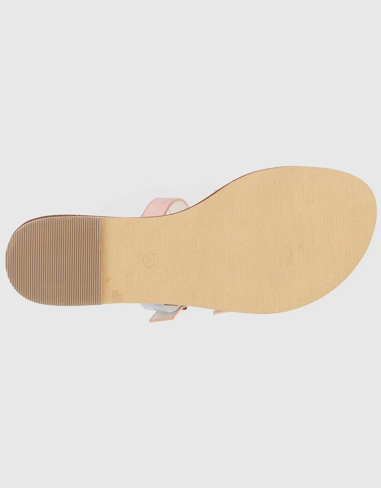 Women's Tri-Strap Buckle Slide  Sandal